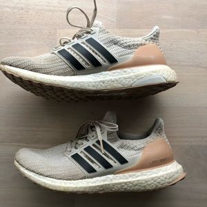 Adidas Boost white and pink